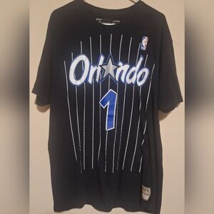 Mitchell & Ness Black Pinstripe Orlando Jersey Hardaway 2xl